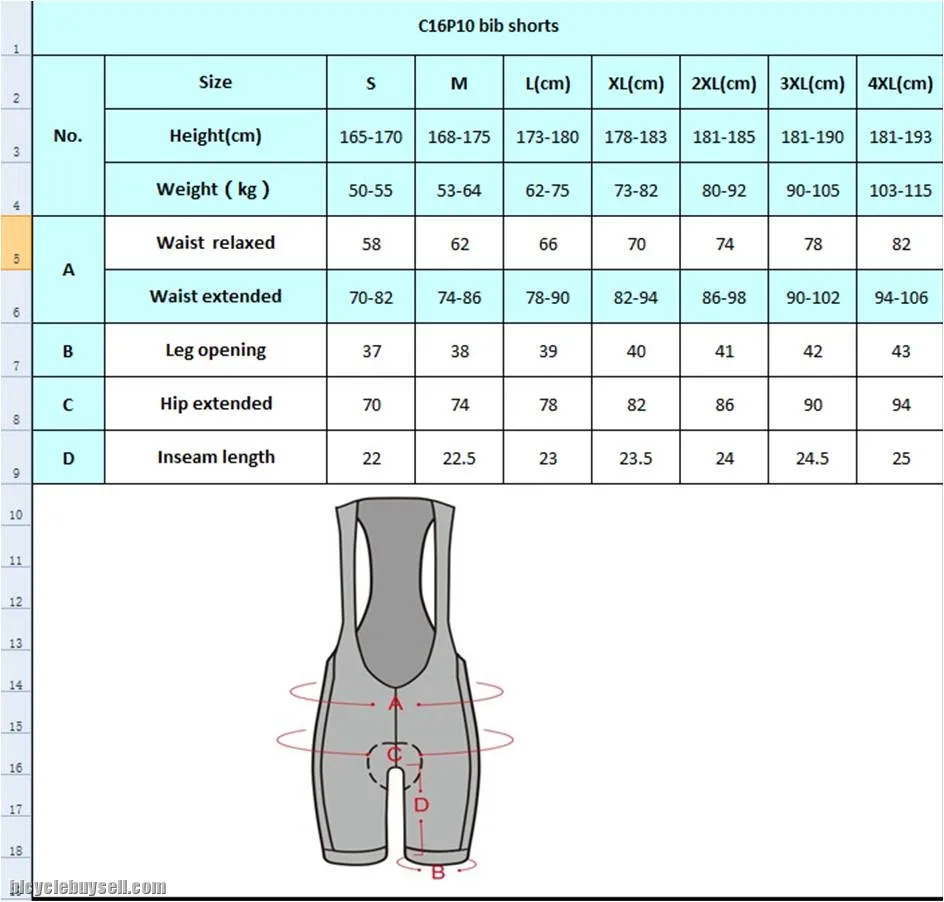CYCLE2U `Advanced` MAN Top range Short BIB pants