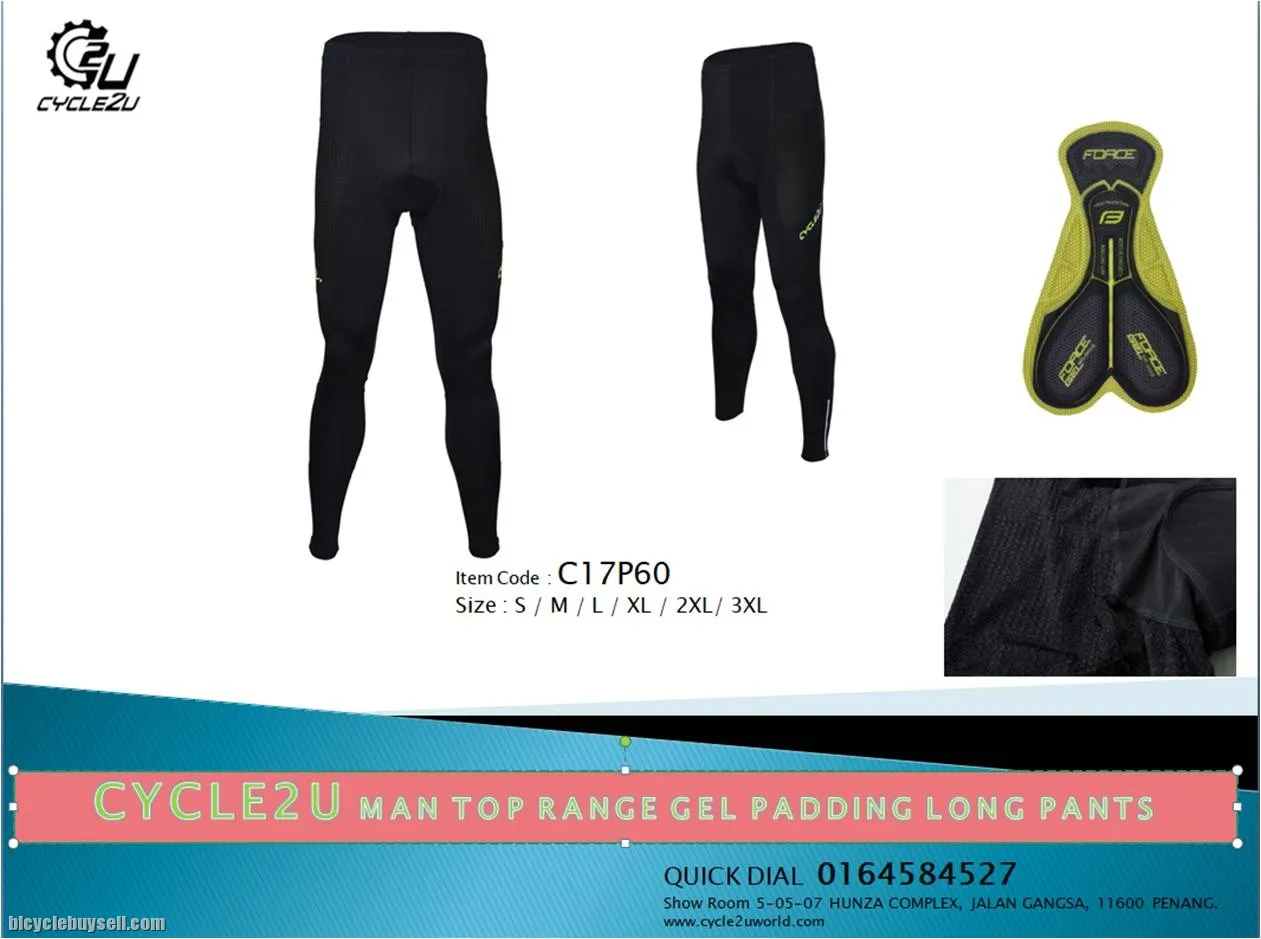 CYCLE2U ADVANCED Top Range Man''s Cycling Long Pants