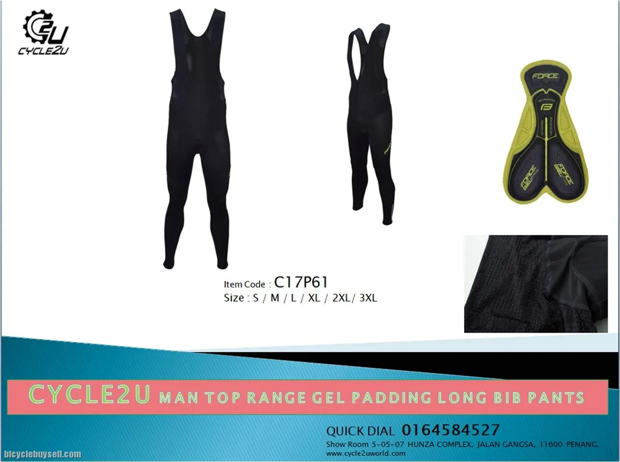 CYCLE2U ADVANCED Top Range Man''s Cycling Long Pants