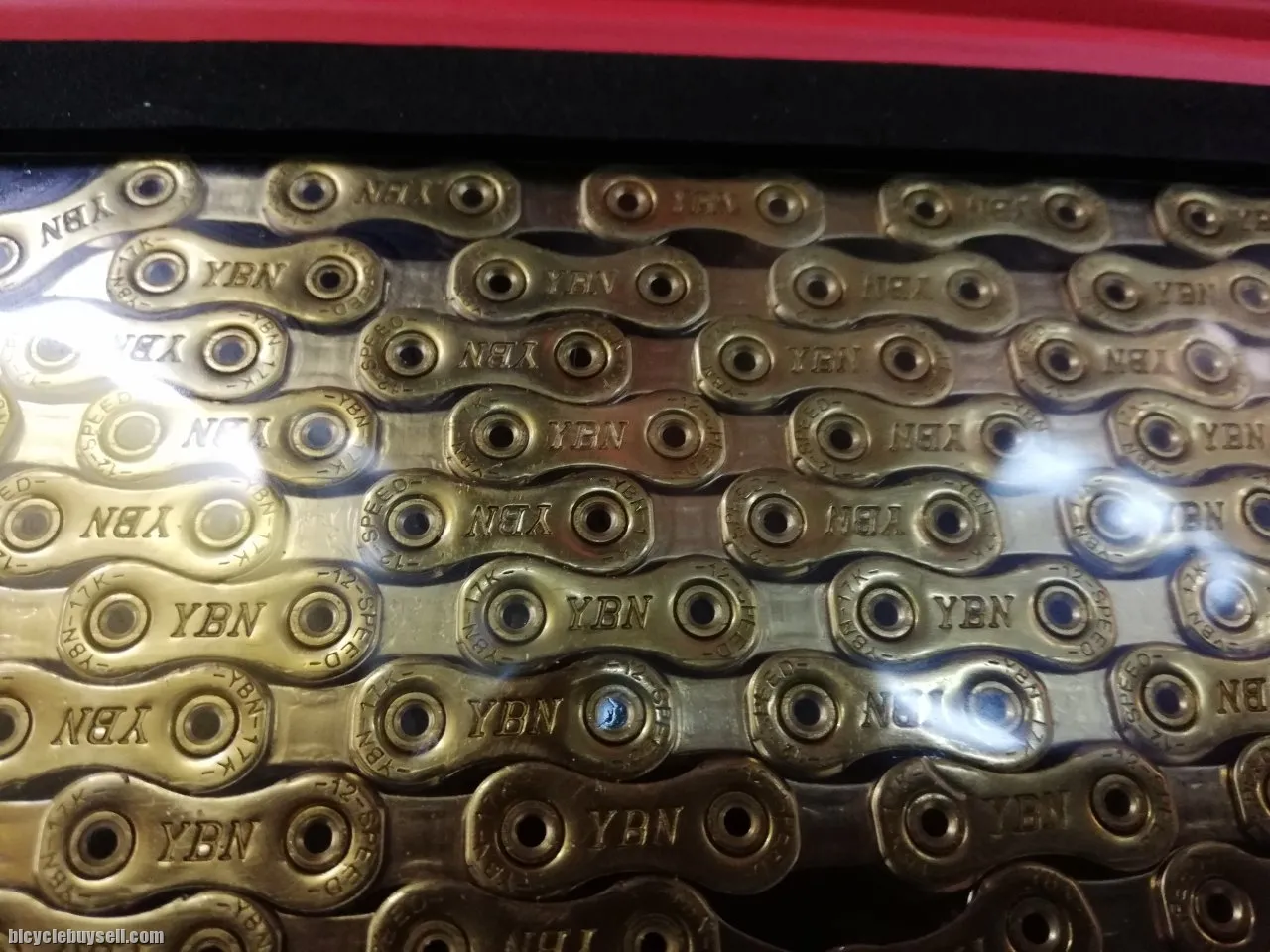 YBN Gold Hollow Heavy Duty chain 126 link 12 speed