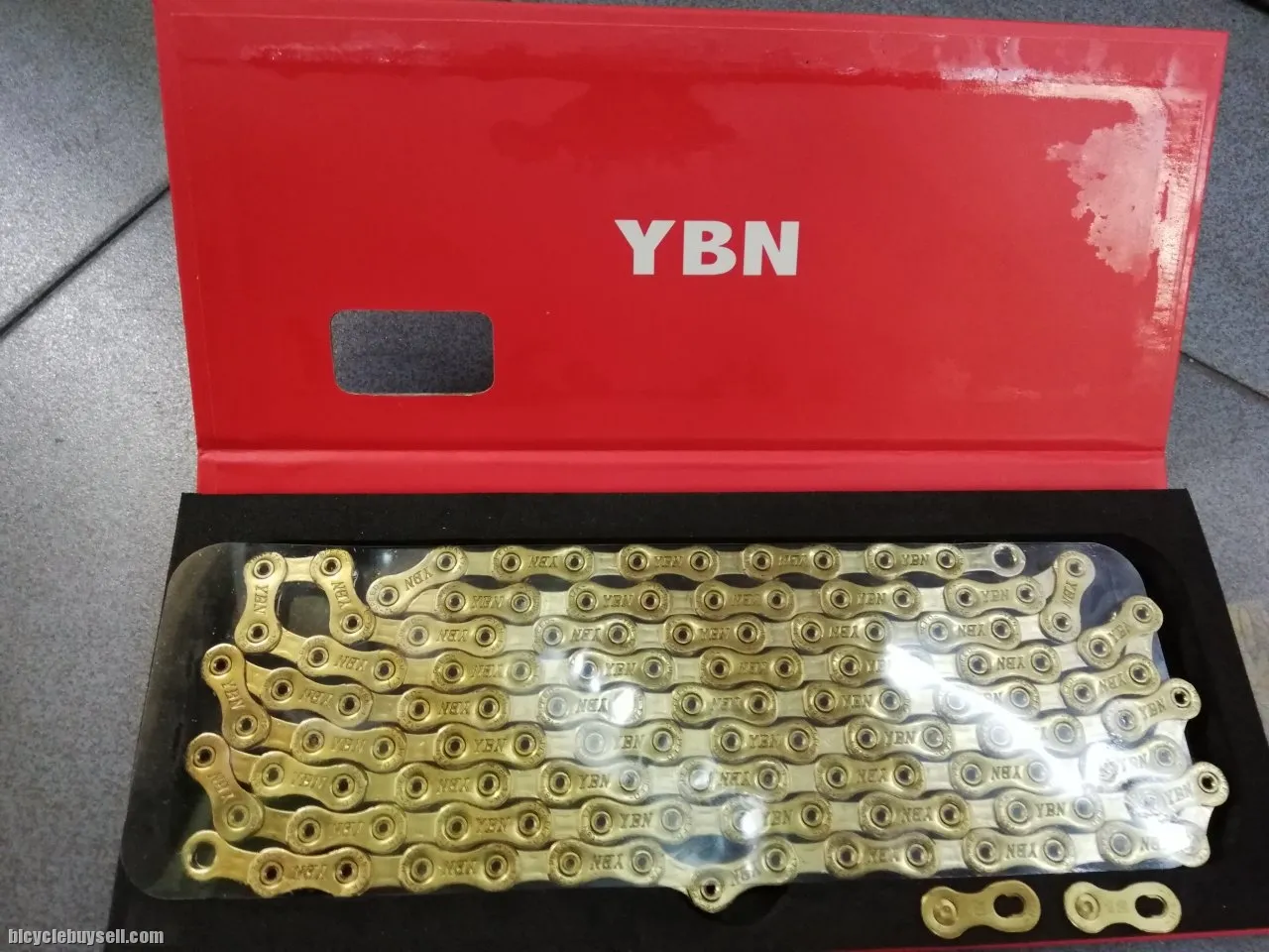 YBN Gold Hollow Heavy Duty chain 126 link 12 speed