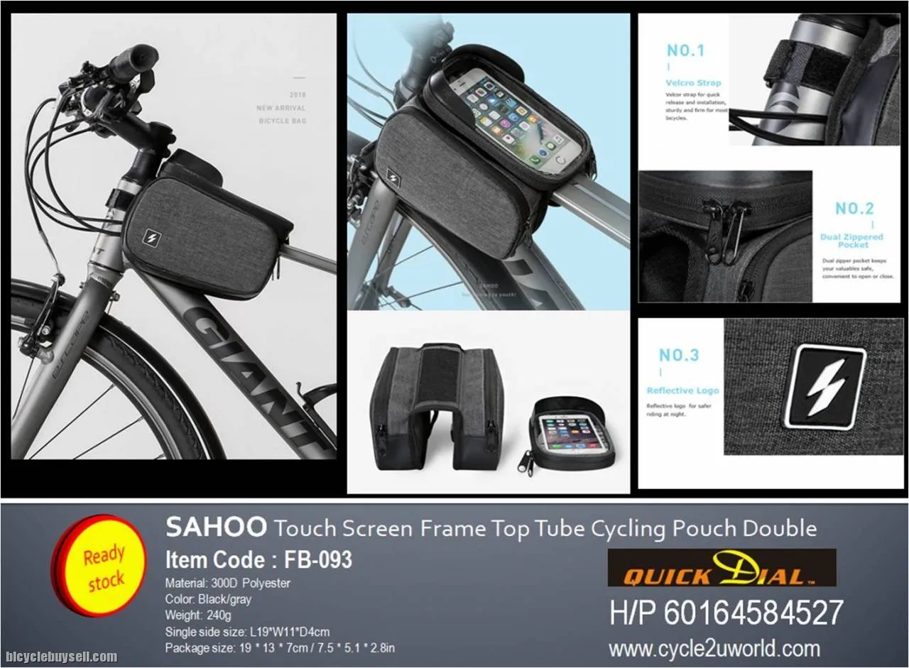Sahoo Touch Screen Front Frame Top Tube