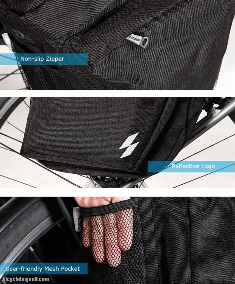 SAHOO 3 in 1 Mountain Road Bicycle Bike Trunk Bags