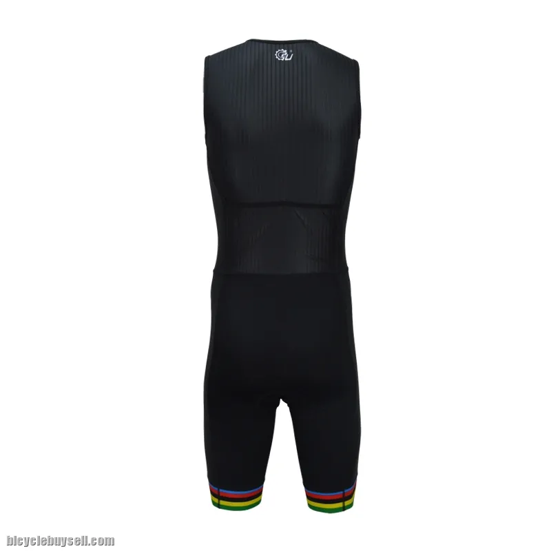 Triathlon Sport cycling compression Trisuit with Front YKK Zipper