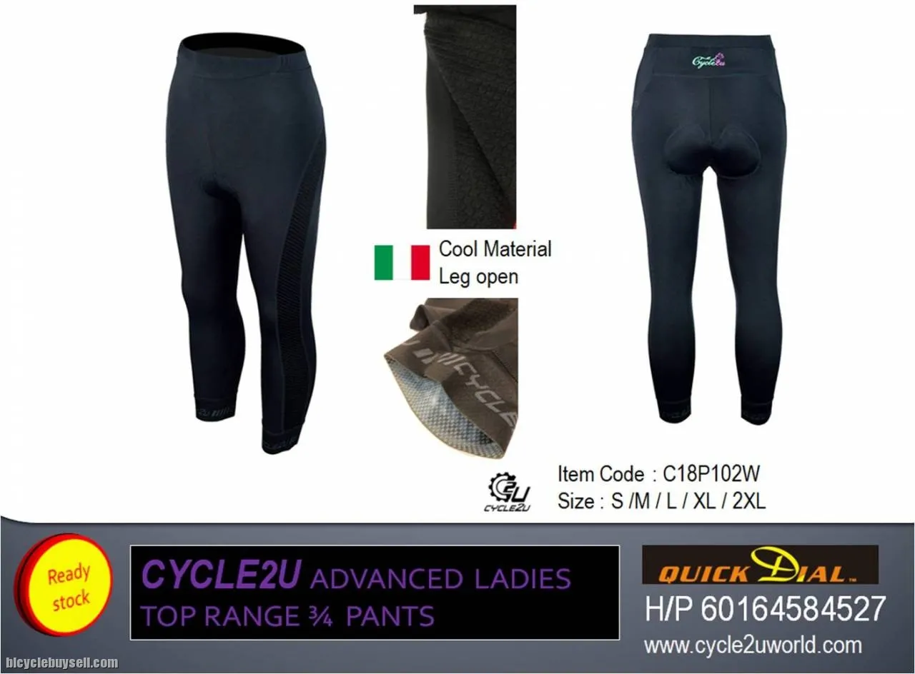Cycle2u `Advanced` Ladies 3/4 Pants