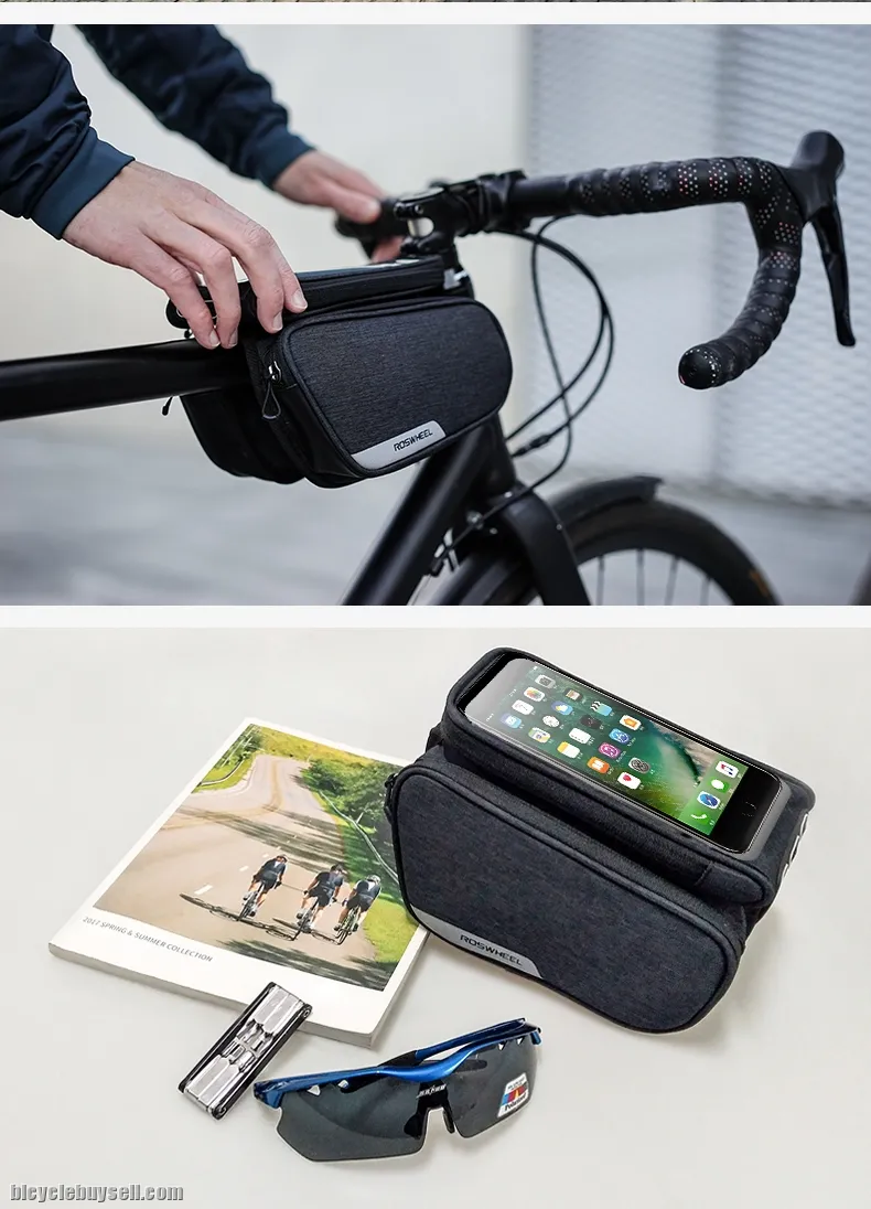 Roswheel TOPTUBE BAG WITH PHONE POUCH