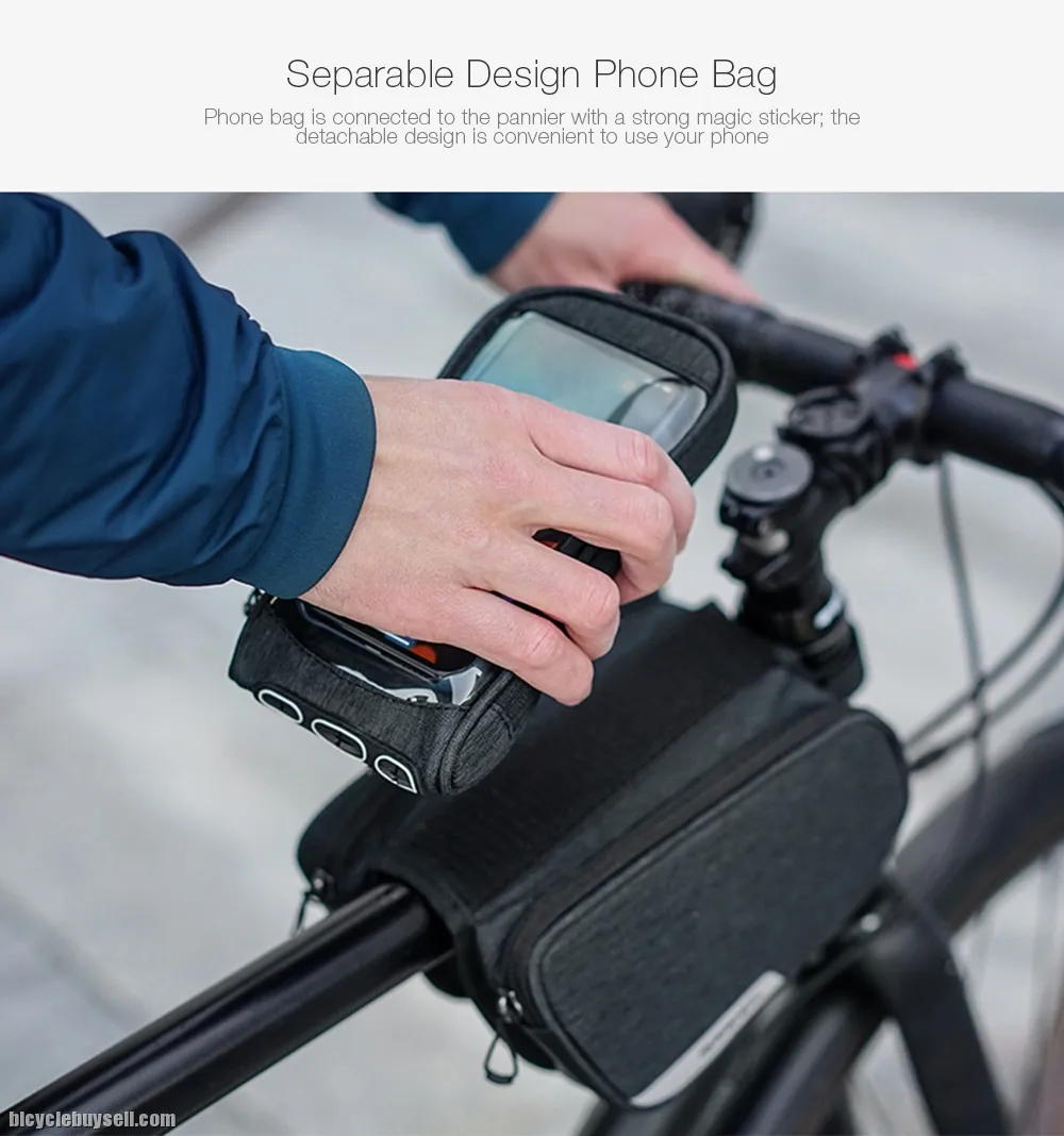 Roswheel TOPTUBE BAG WITH PHONE POUCH
