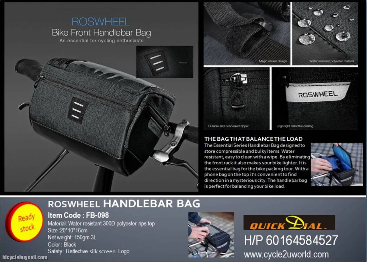ROSWHEEL HANDLEBAR BAG