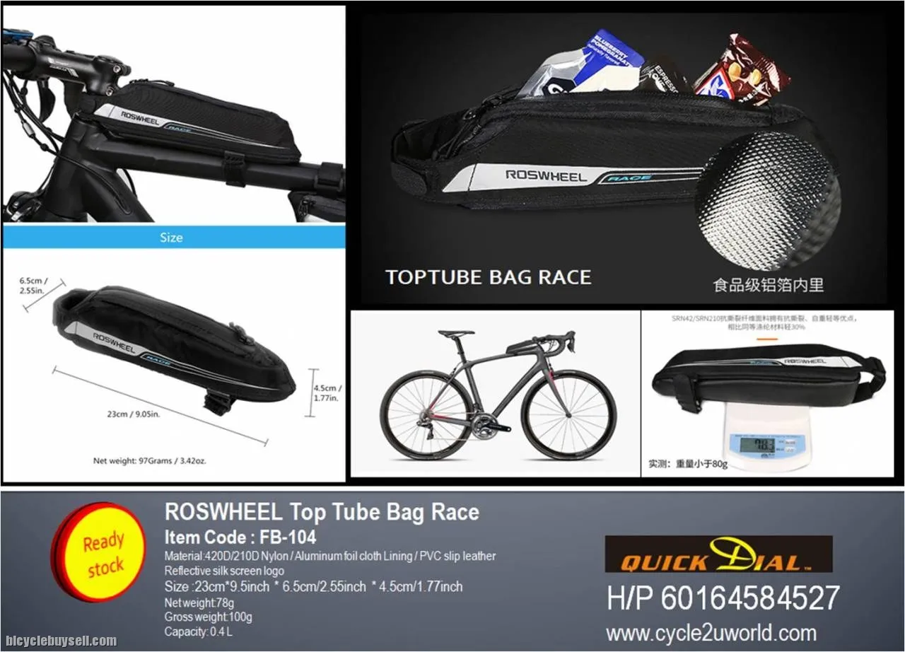 Original ROSWHEEL TOP TUBE BAG RACE