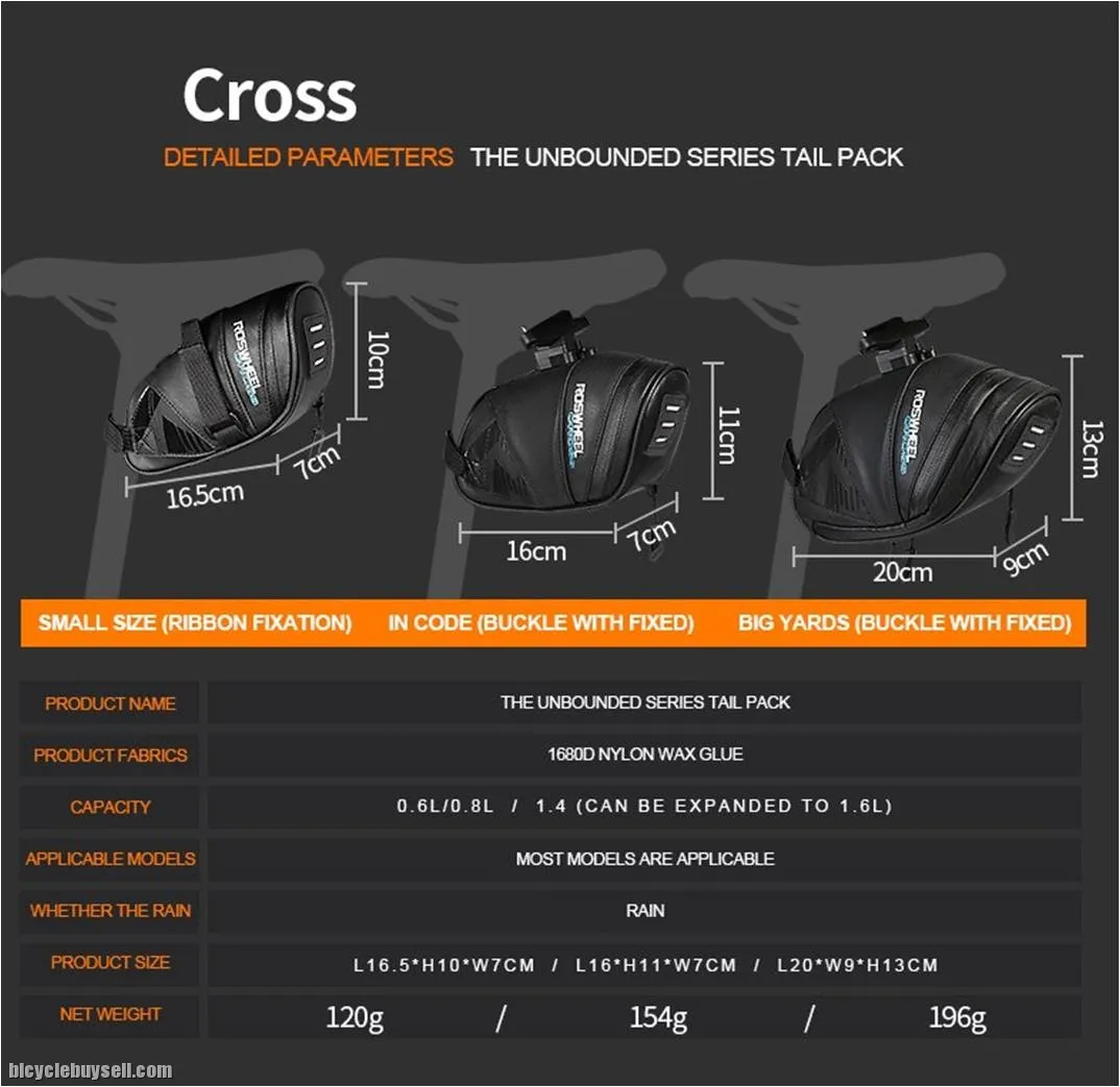 ROSWHEEL SADDLE BAG CROSS