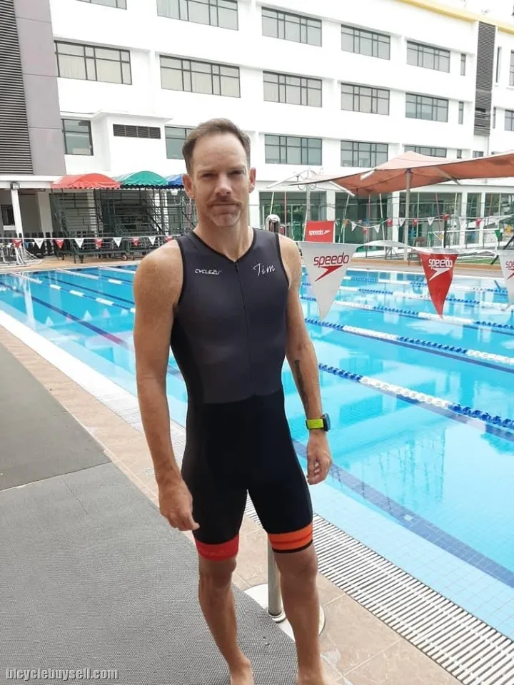 CYCLE2U TRIATHLON COMPRESSION TRI-SUIT WITH FRONT YKK ZIPPER