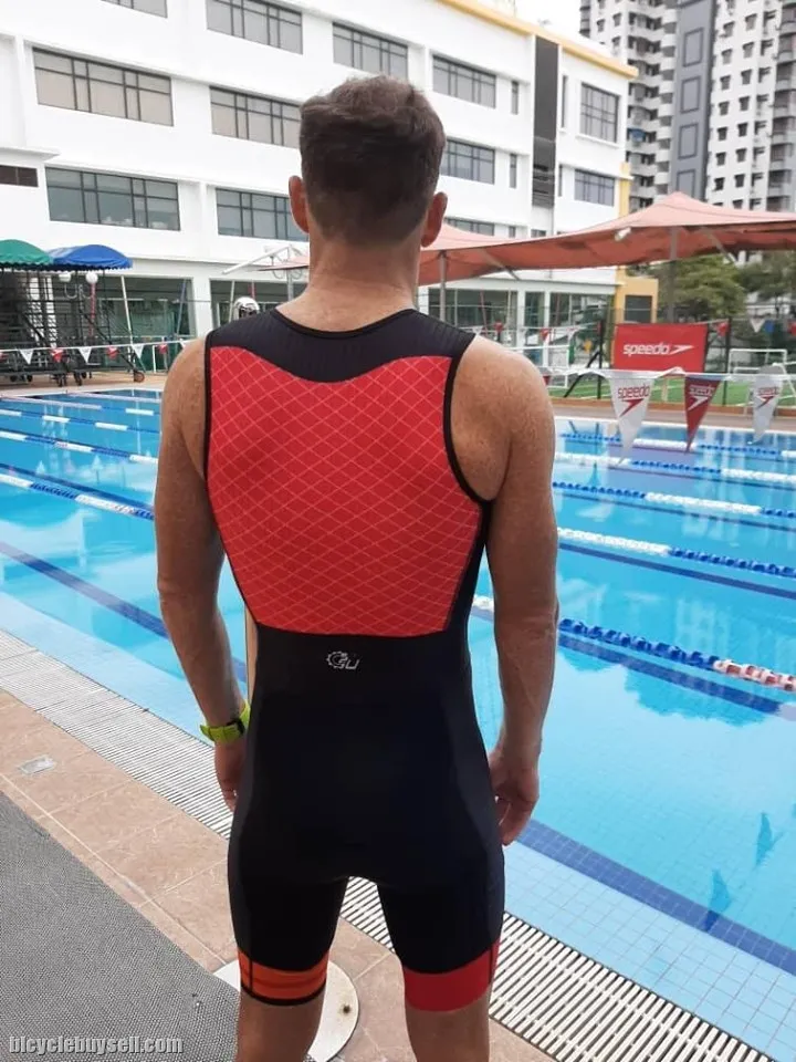 CYCLE2U TRIATHLON COMPRESSION TRI-SUIT WITH FRONT YKK ZIPPER