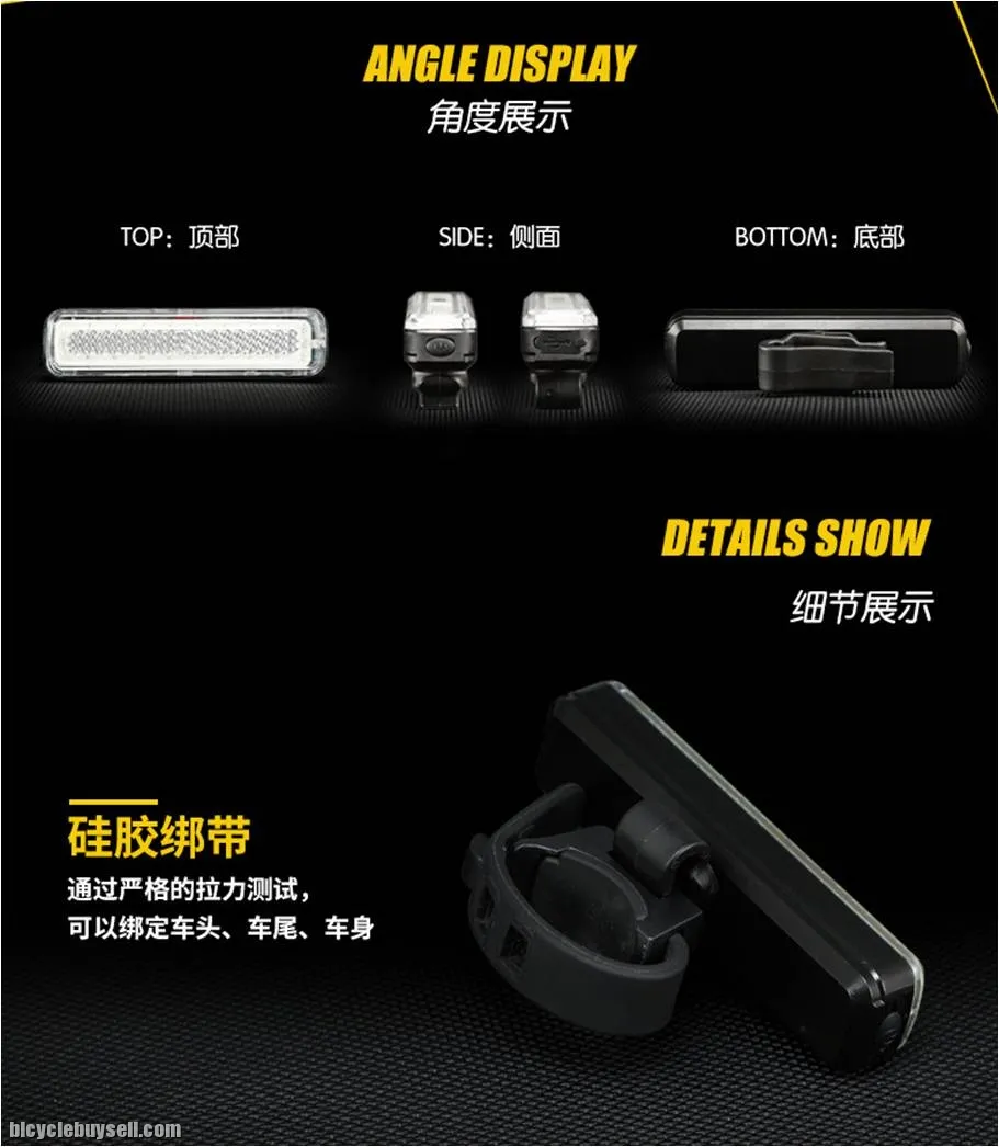 Bicycle USB Rechargeable Tail Light