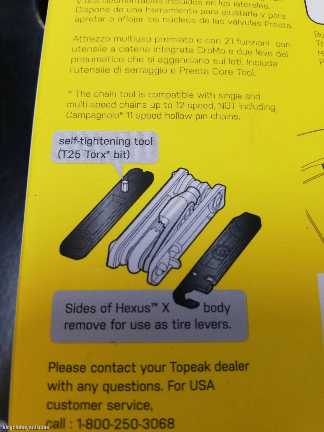 TOPEAK HEXUS X MULTI-TOOL. FREE SHIPPING