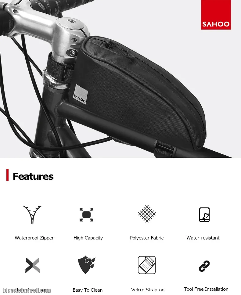 Sahoo Travel Series Top Tube Bag Bicycle