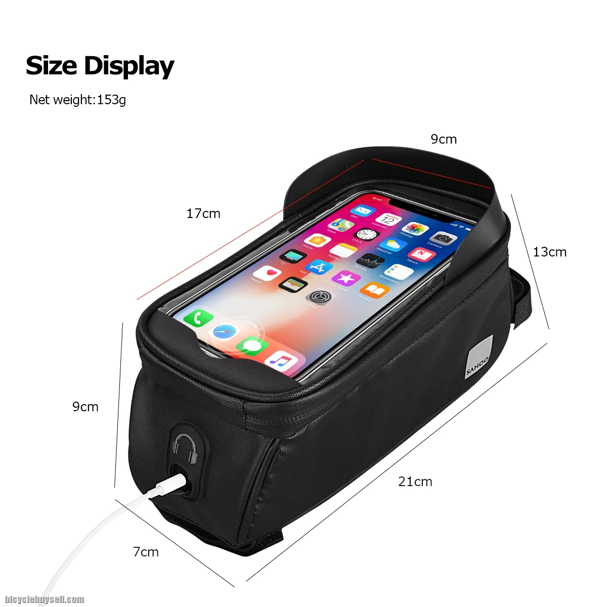 Original Sahoo Waterproof Touchscreen Top Tube bag