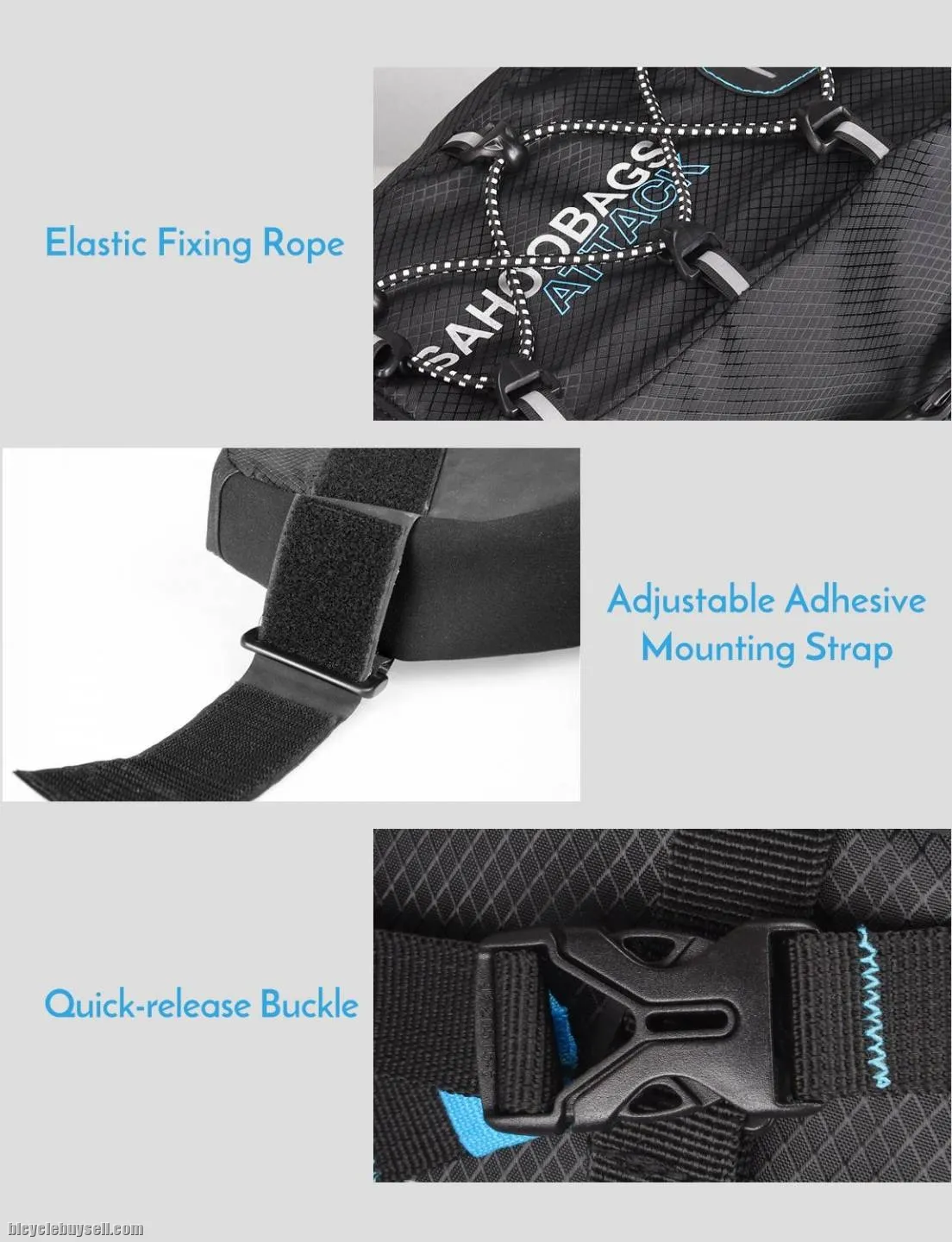 ORIGINAL SAHOO Waterproof Bike Saddle Bag 10L