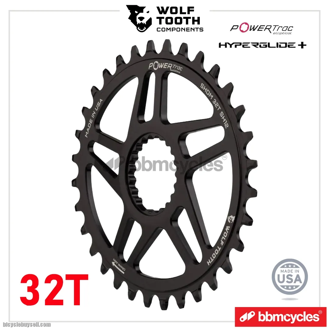 WOLF TOOTH Elliptical OVAL Direct Mount Chainrings for Shimano Cranks 12 Speed Direct Mount MADE IN
