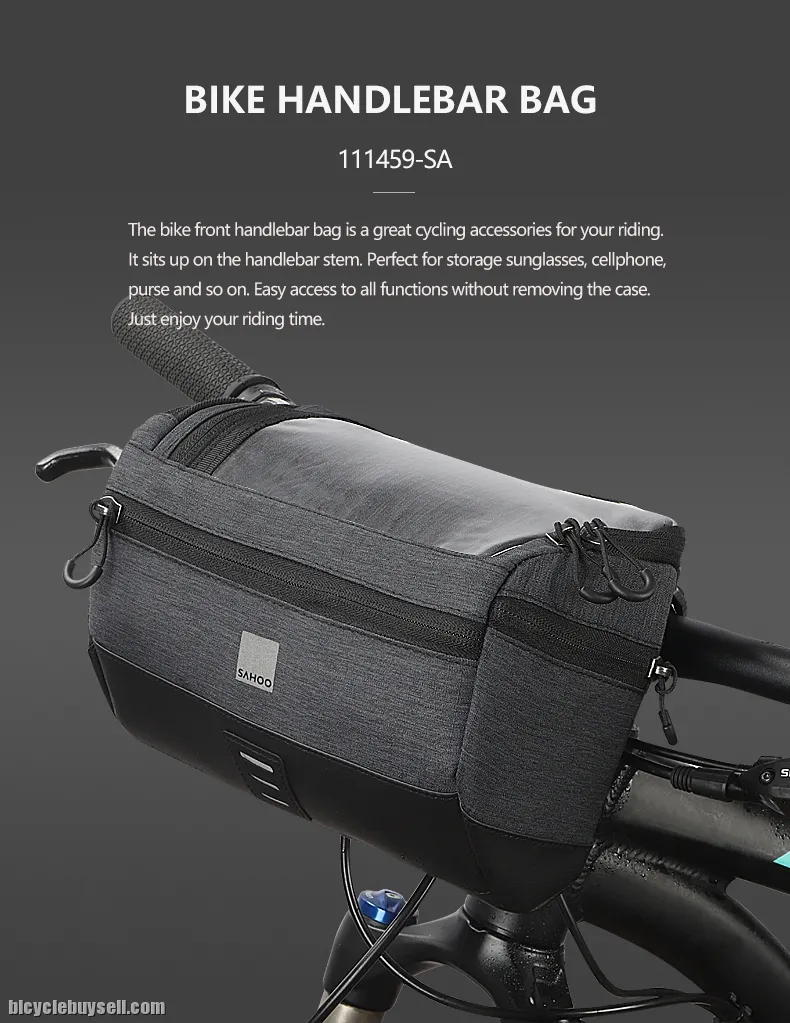 ORIGINAL SAHOO Water-resistant Touchscreen Handlebar Bag