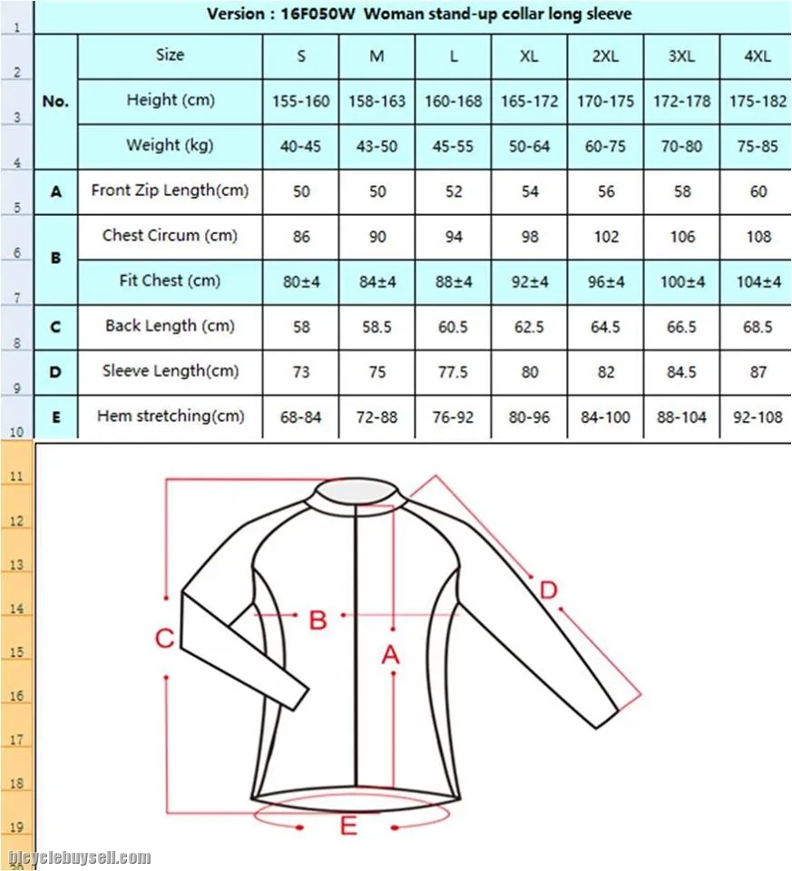 ORIGINAL CYCLE2U FABRIC LADIES LONG SLEEVE JERSEY