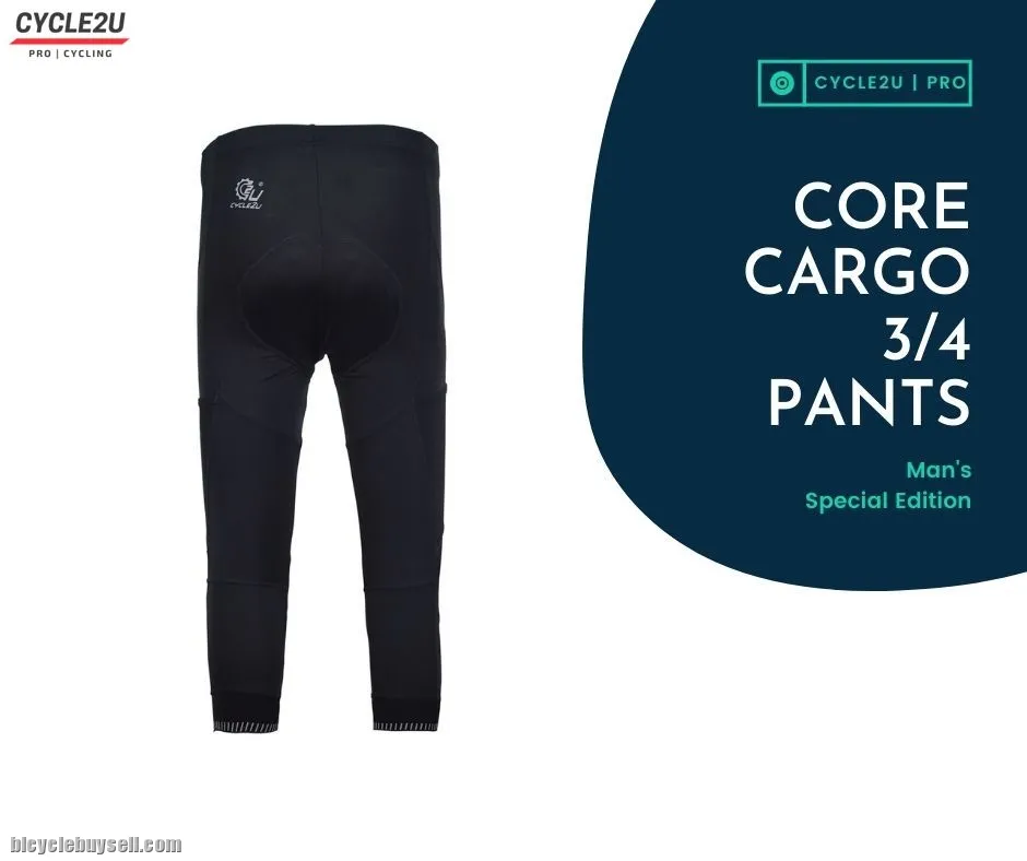 Genuine CYCLE2U CORE CARGO Man's 3/4 Cycling Pants