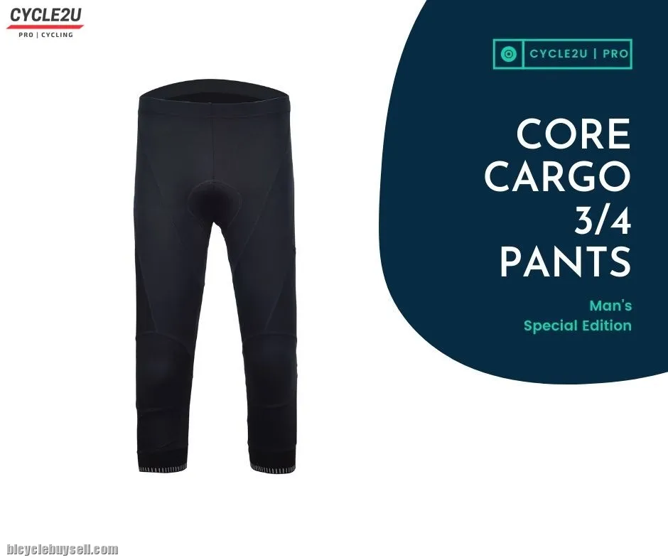 Genuine CYCLE2U CORE CARGO Man's 3/4 Cycling Pants