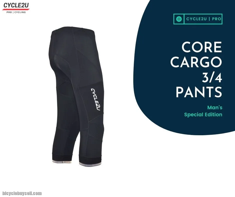 Genuine CYCLE2U CORE CARGO Man's 3/4 Cycling Pants