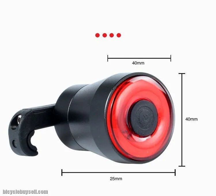 Aluminum Rechargeable Intelligent Break Sensor Bicycle Rear Light