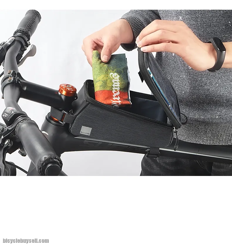 SAHOO Touchcreen Cycling Bike Bicycle Cell Mobile PhoneTop Tube Bag