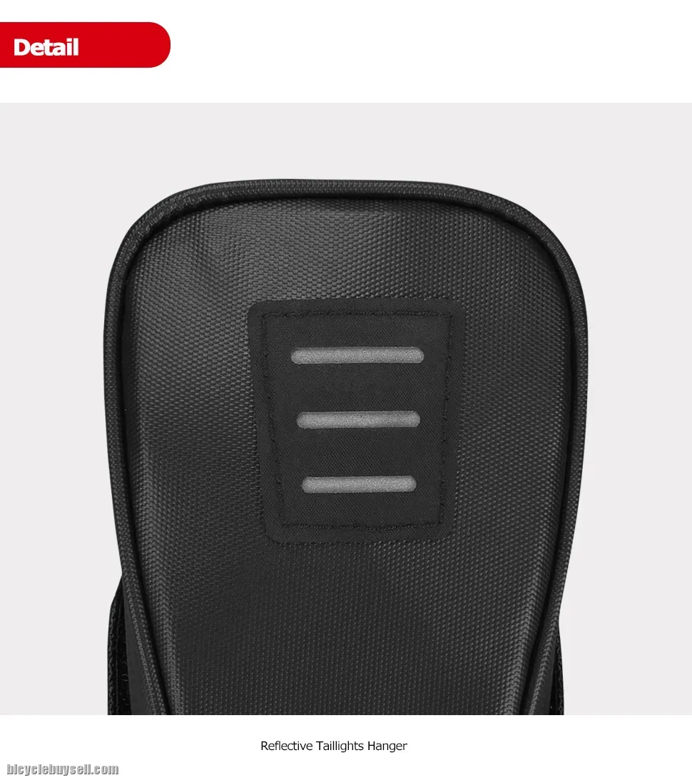 SAHOO Travel Series Absolutely Waterproof Bicycle Saddle Seat Pouch Bag