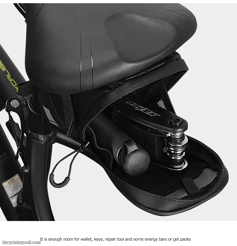 SAHOO Travel Series Absolutely Waterproof Bicycle Saddle Seat Pouch Bag