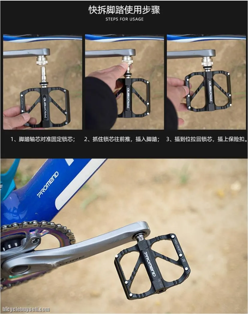 Genuine PROMEND Light Weight Quick Release Bicycle Pedal