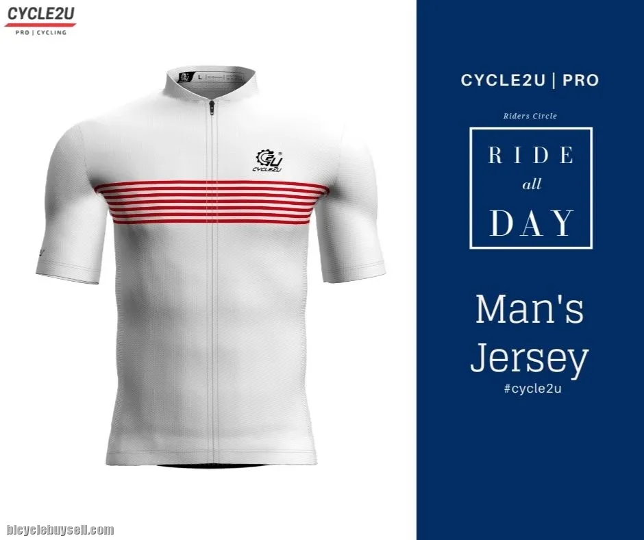 CYCLE2U Ride All Day Man's Shorts Sleeve Cycling Jersey