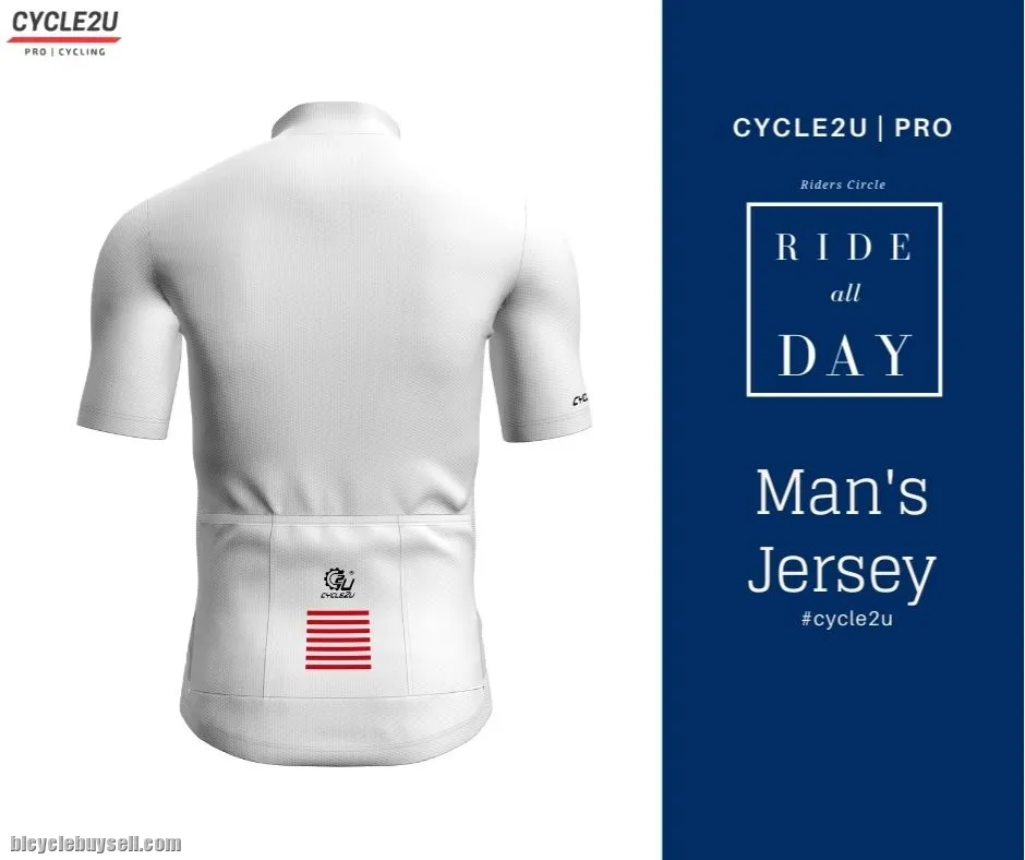 CYCLE2U Ride All Day Man's Shorts Sleeve Cycling Jersey