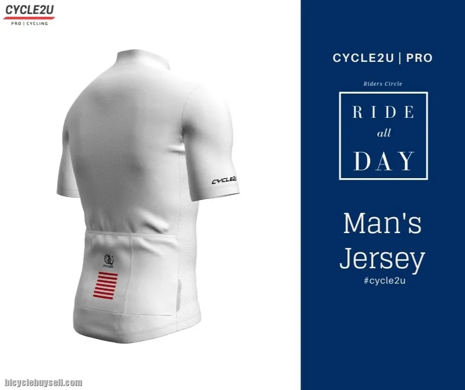 CYCLE2U Ride All Day Man's Shorts Sleeve Cycling Jersey