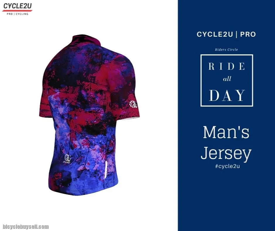 CYCLE2U Ride All Day Man's Shorts Sleeve Cycling Jersey