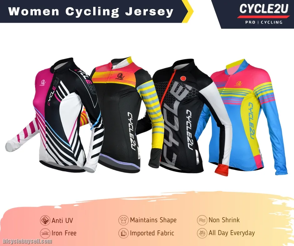Cycle2u Close-fitting Women Long sleeve Jersey
