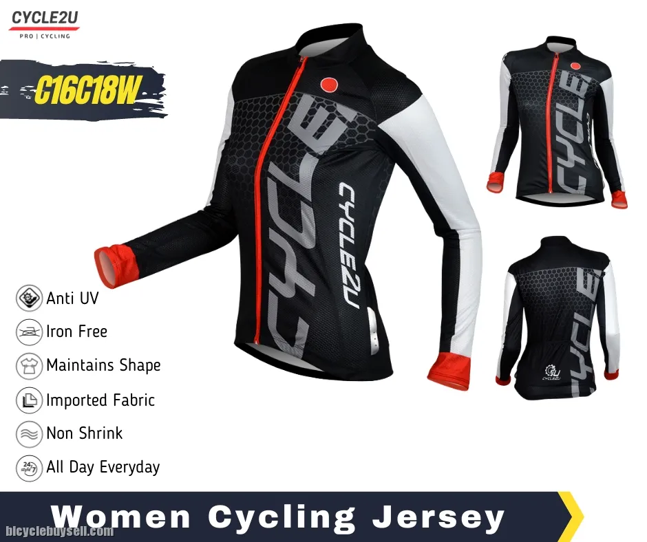 Cycle2u Close-fitting Women Long sleeve Jersey