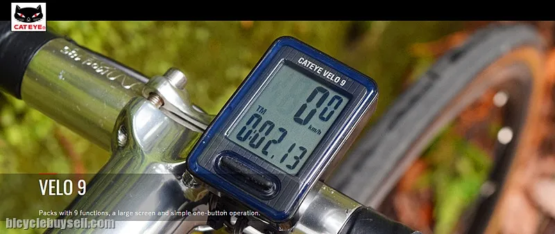Cateye Velo 9 Cycle Meter (WIRED)/Cycling Computer/speedo meter