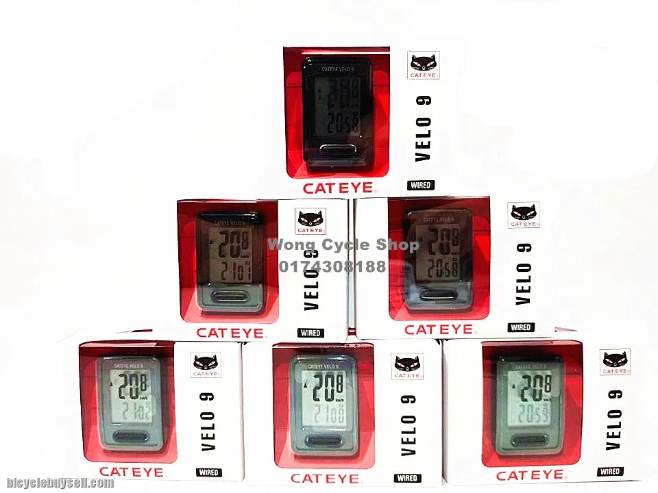 Cateye Velo 9 Cycle Meter (WIRED)/Cycling Computer/speedo meter