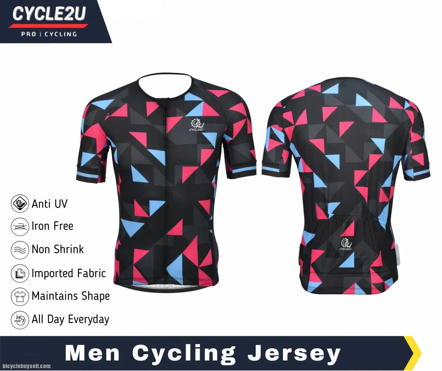 ðŸ”¥Ready StockðŸ”¥ CYCLE2U Men Cycling Jersey