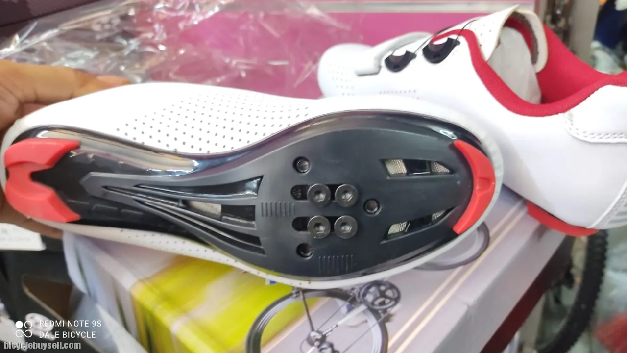 SPEED RB CYCLING SHOES SMALL SIZES WHITE BLACK RED