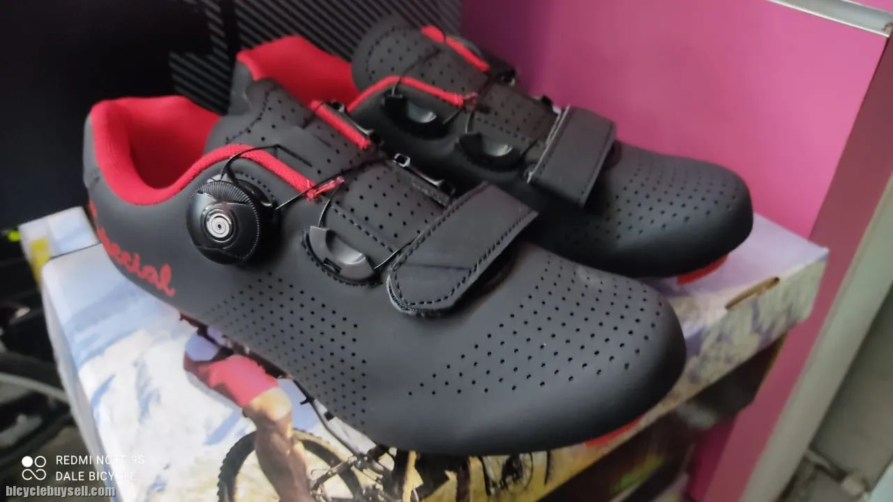 SPEED RB CYCLING SHOES SMALL SIZES WHITE BLACK RED