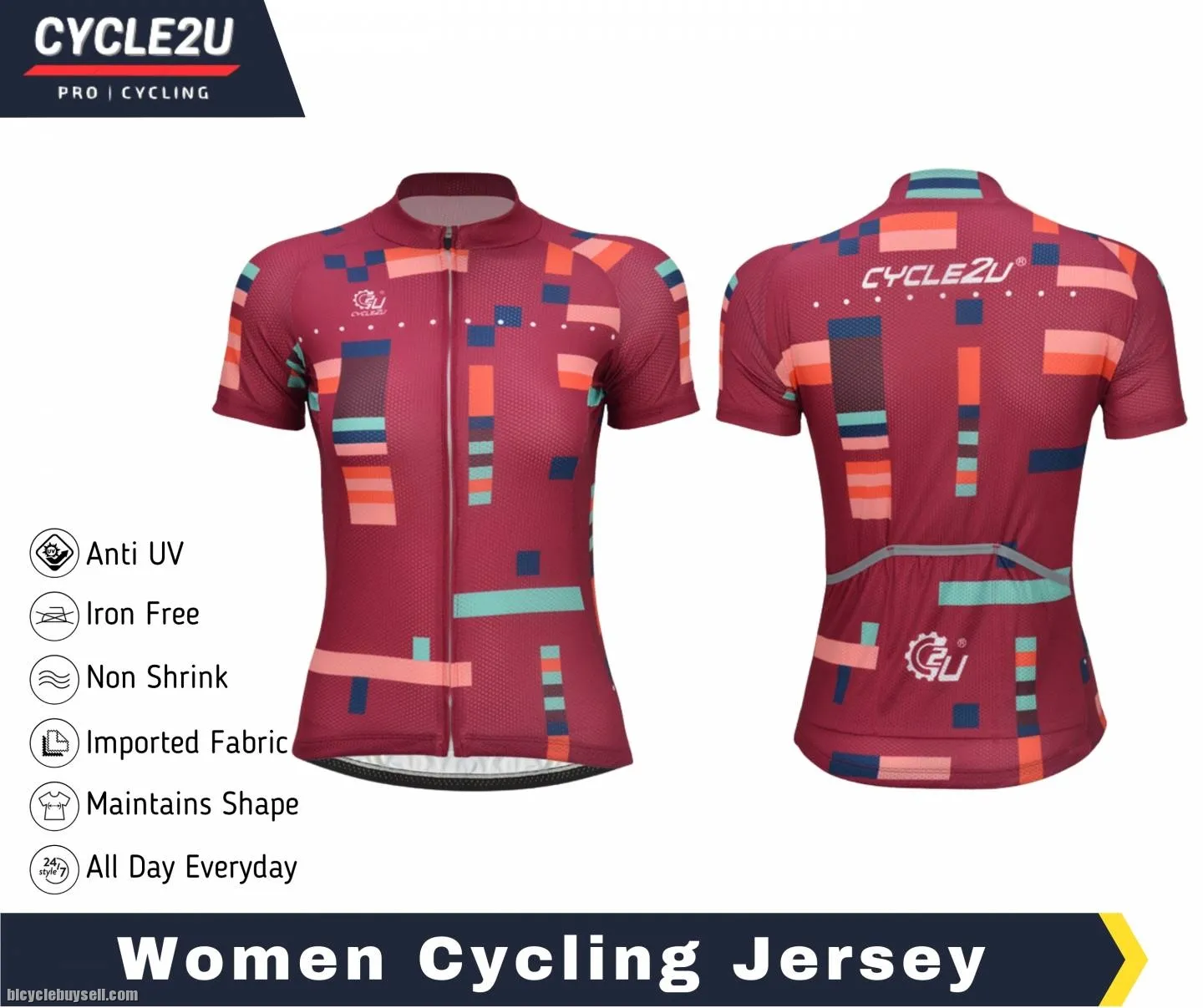 CYCLE2U Ladies Short Sleeve