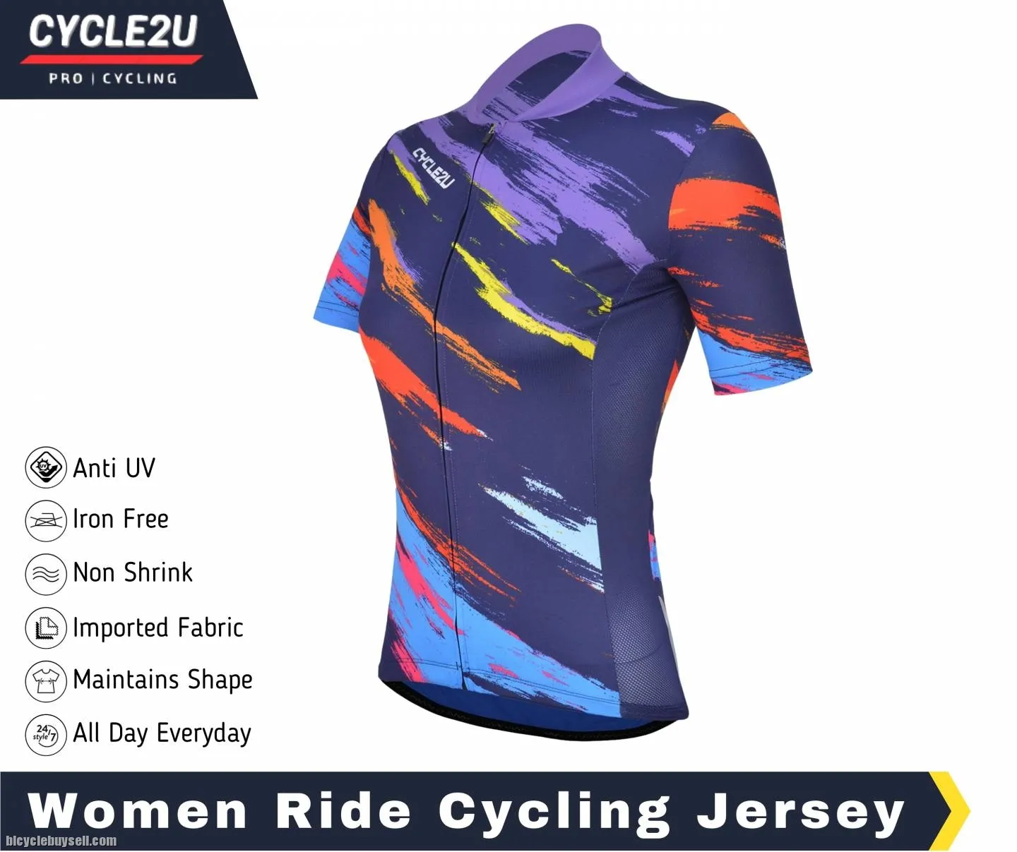ORIGINAL CYCLE2U PROFESSIONAL FABRIC LADIES JERSEY