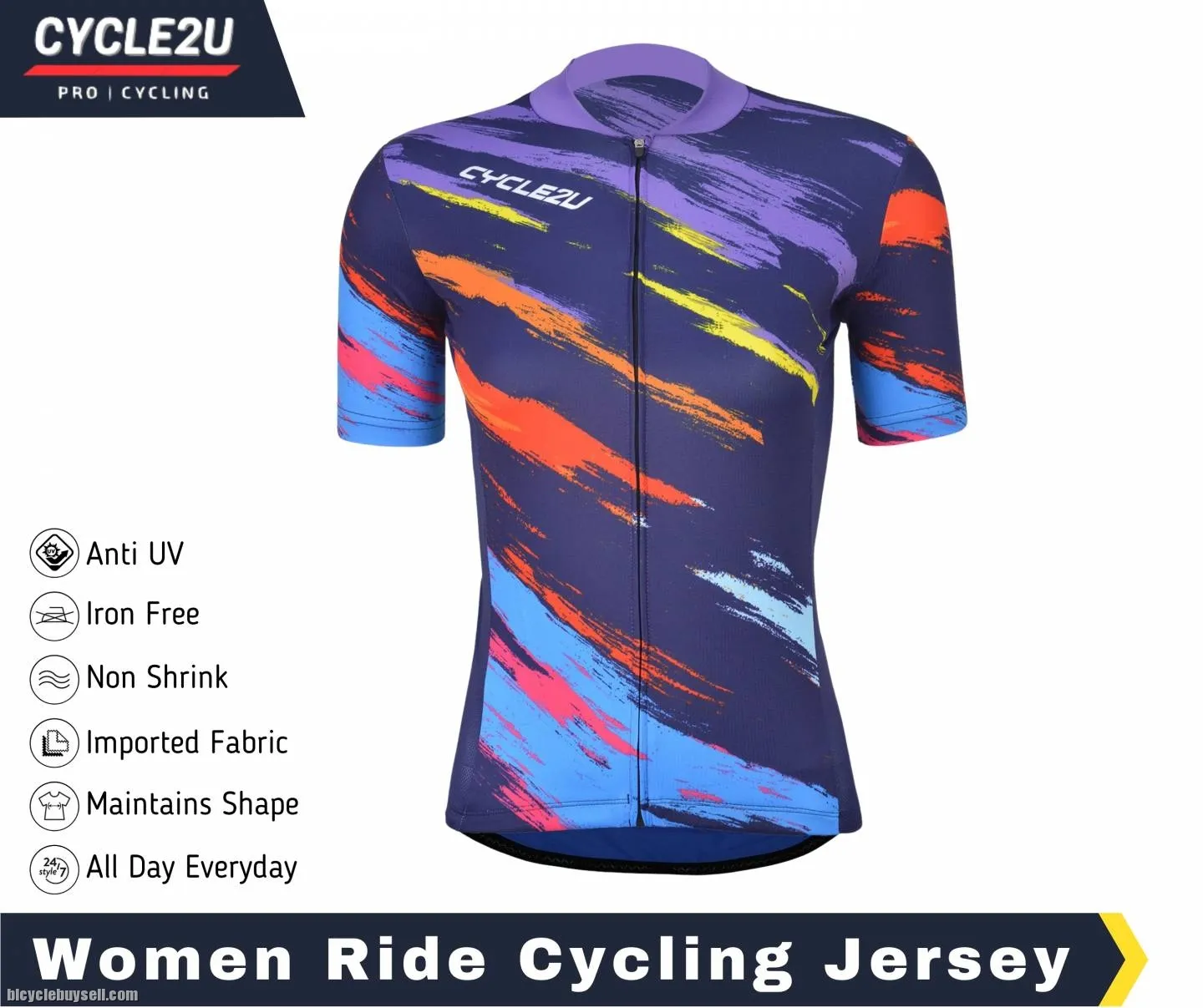 ORIGINAL CYCLE2U PROFESSIONAL FABRIC LADIES JERSEY