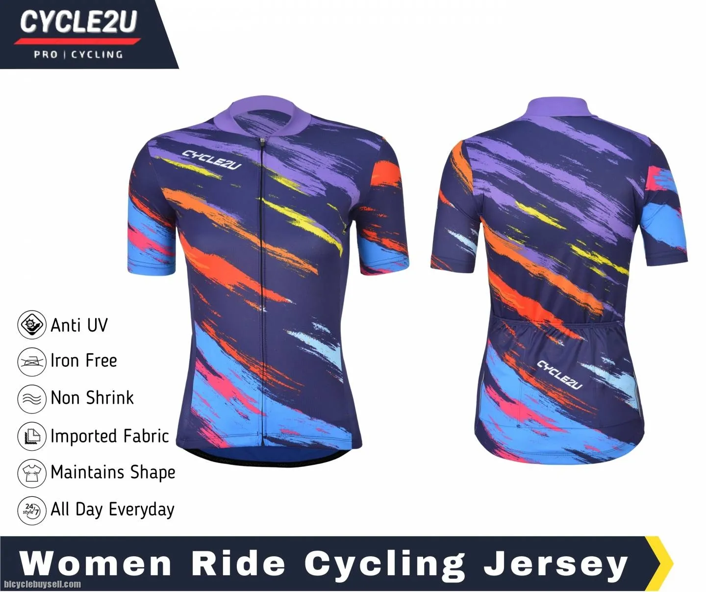 ORIGINAL CYCLE2U PROFESSIONAL FABRIC LADIES JERSEY