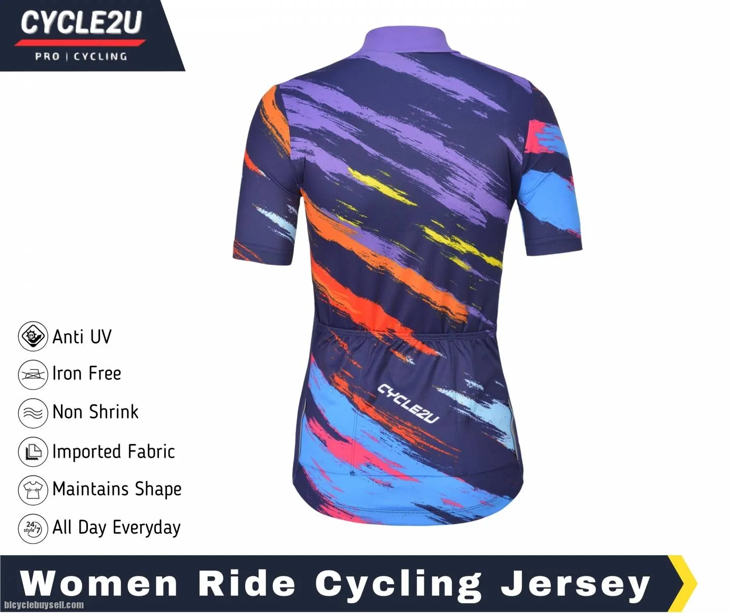 ORIGINAL CYCLE2U PROFESSIONAL FABRIC LADIES JERSEY