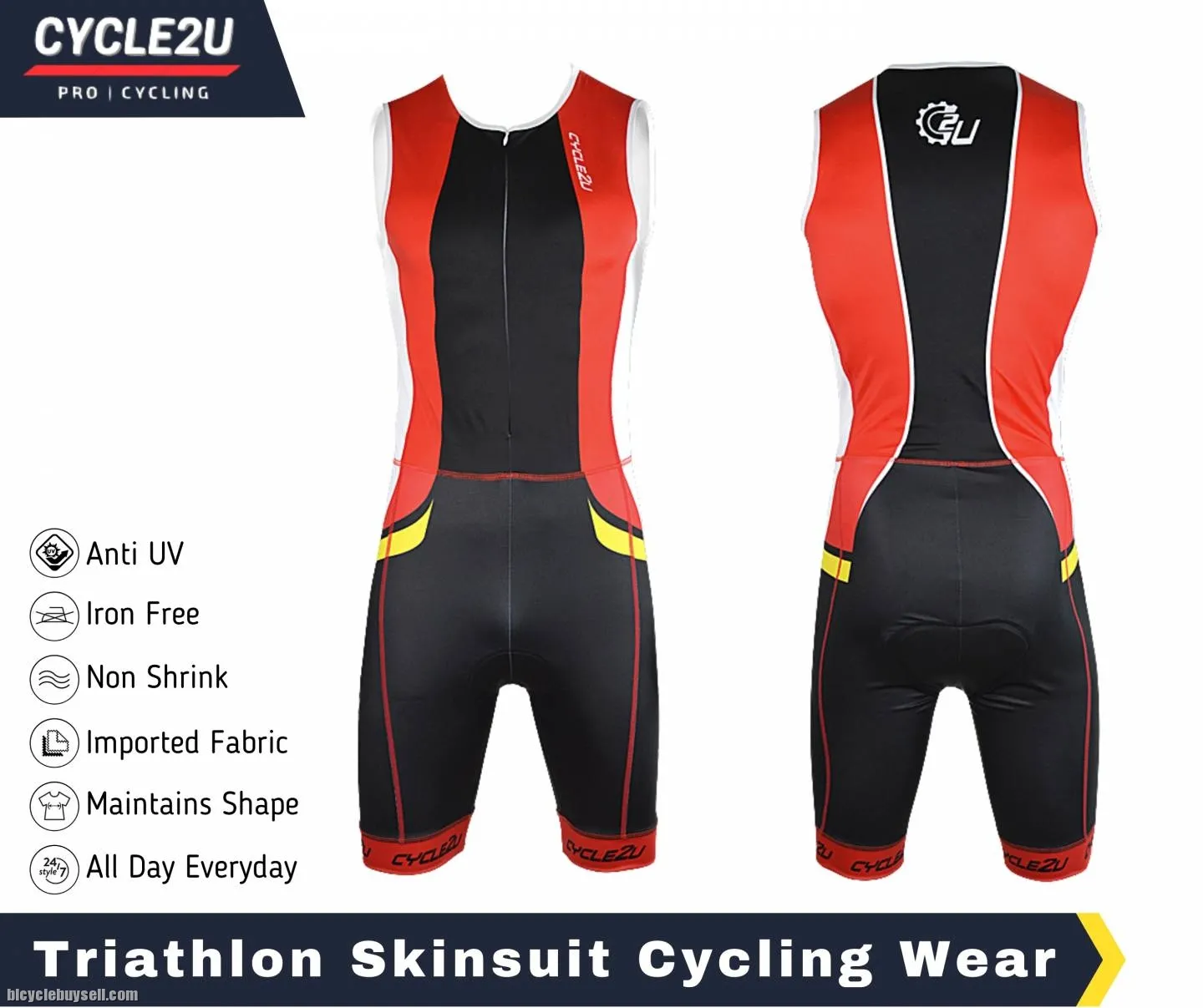 Triathlon Skinsuit sports wear Cycling /Swimming / Running