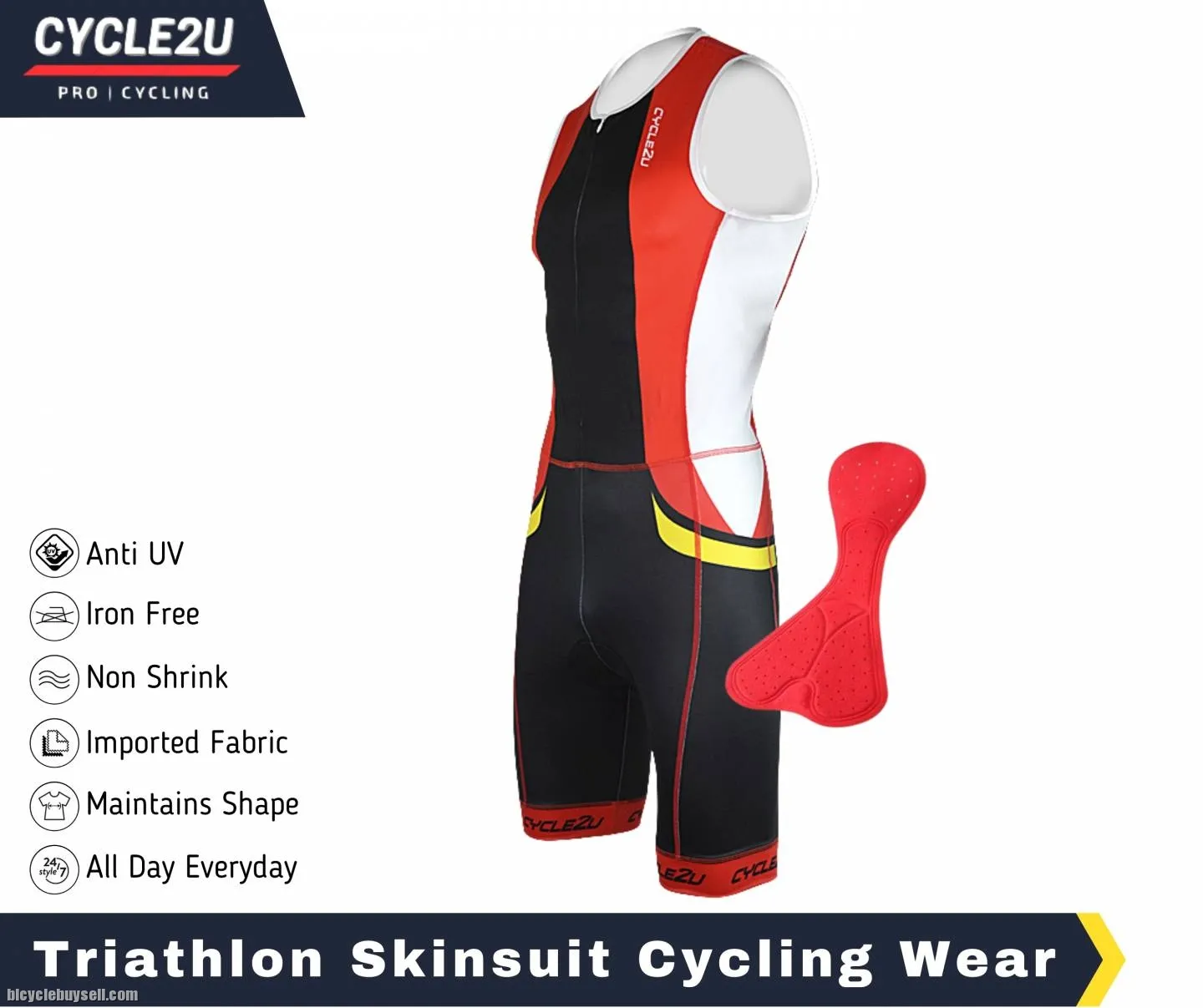 Triathlon Skinsuit sports wear Cycling /Swimming / Running
